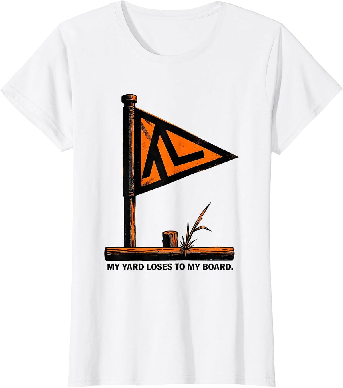 My Yard Loses To My Board Funny Board Game Night Player T-Shirt - White
