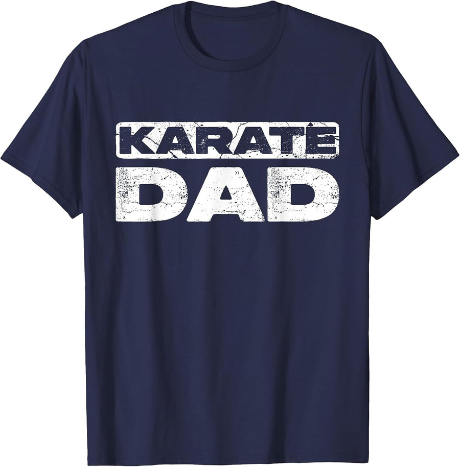 Karate Dad Shirt Men Fathers Day Karate Dad T-Shirt - Navy Blue