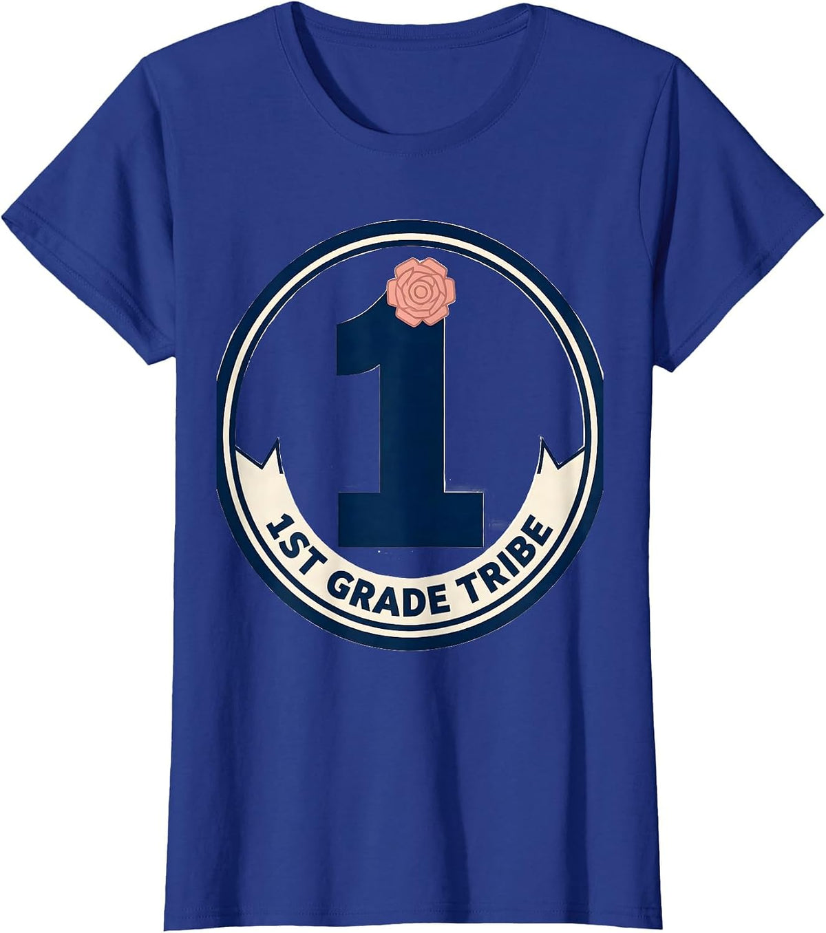 Women's 1st Grade Tribe Cute Coquette Back To School First Day T-Shirt - Royal Blue