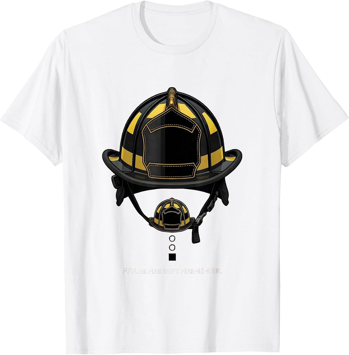 Men's Future Fire Dept Firefighter Costume Fireman Halloween T-Shirt - White
