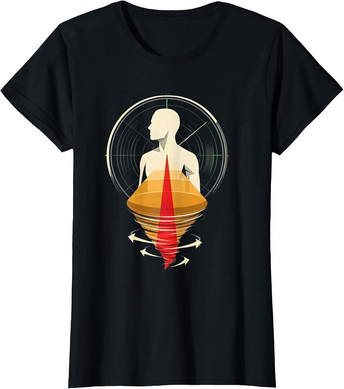 Weather Watcher Radar Tornado Humor Storm Chaser T-Shirt - Black
