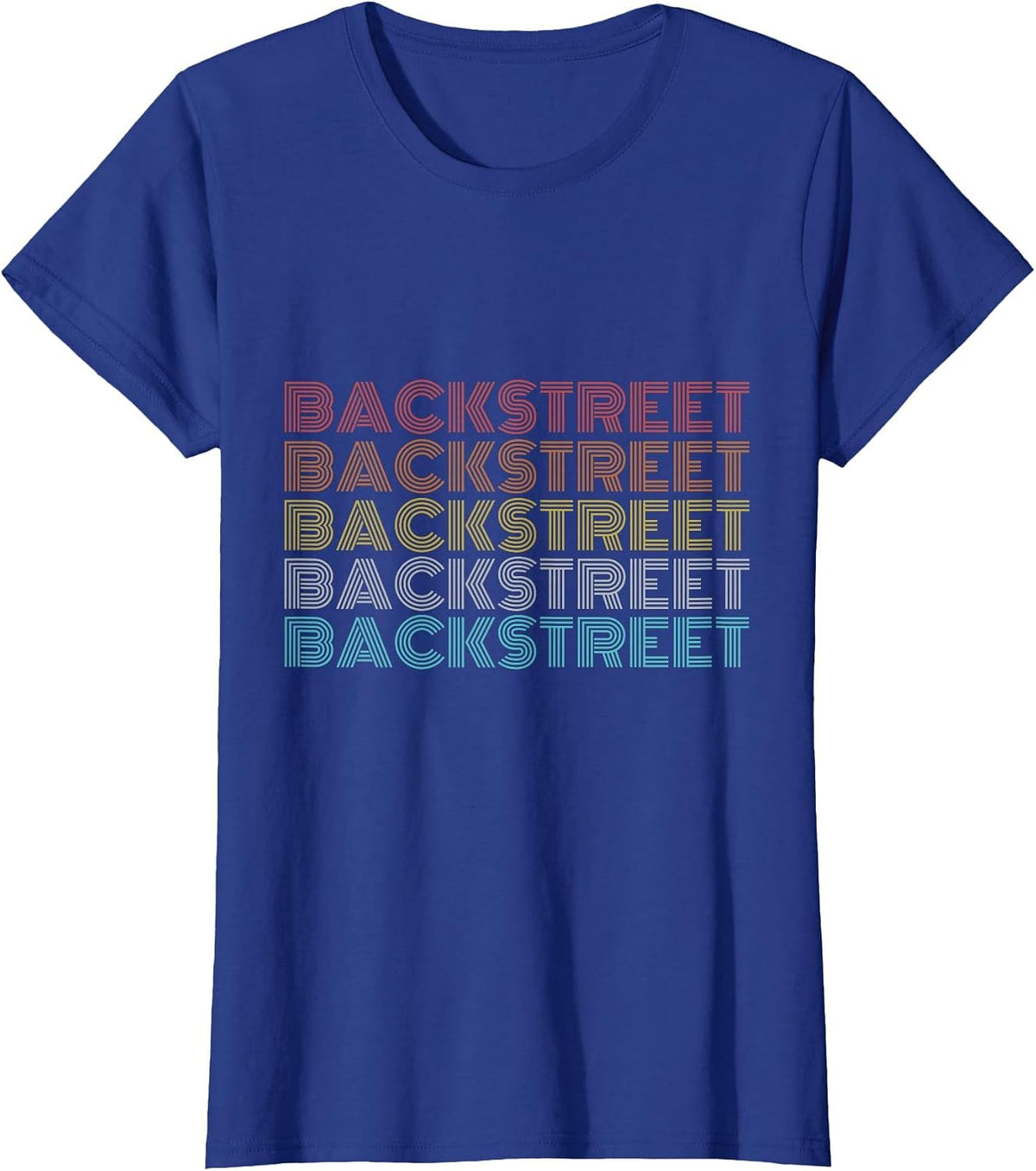 Retro Vintage Backstreet T-Shirt - Royal Blue