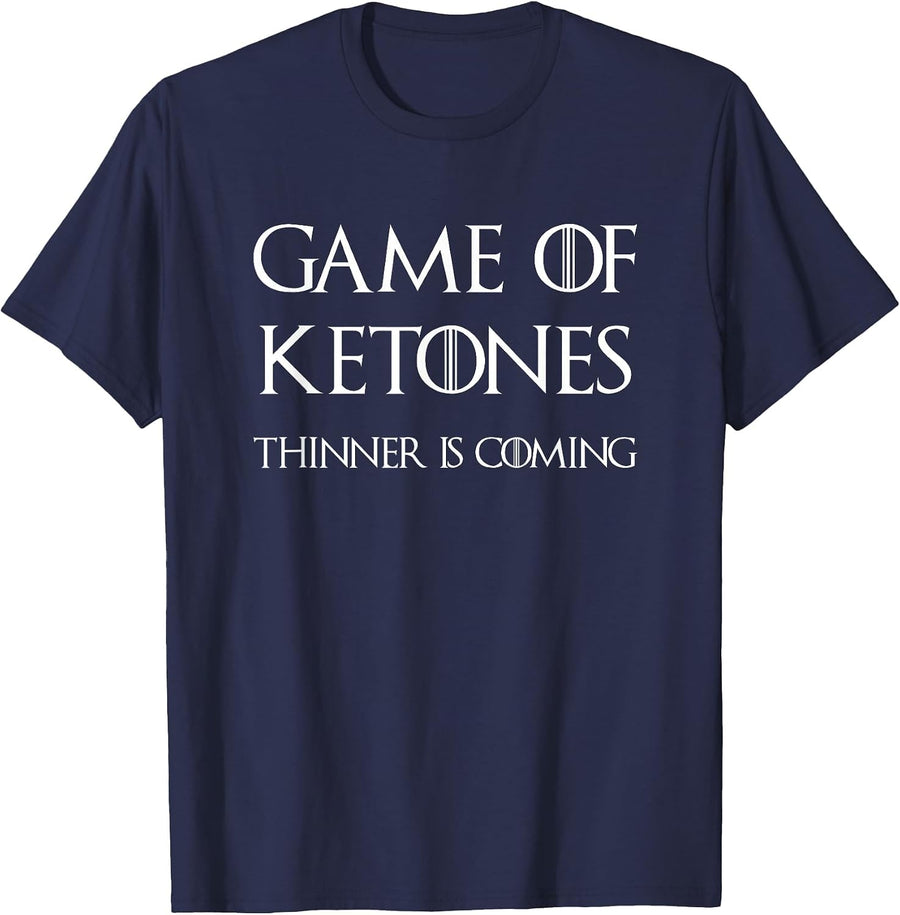 Game of Ketones tee Keto Diet Shirt T-Shirt - Navy Blue