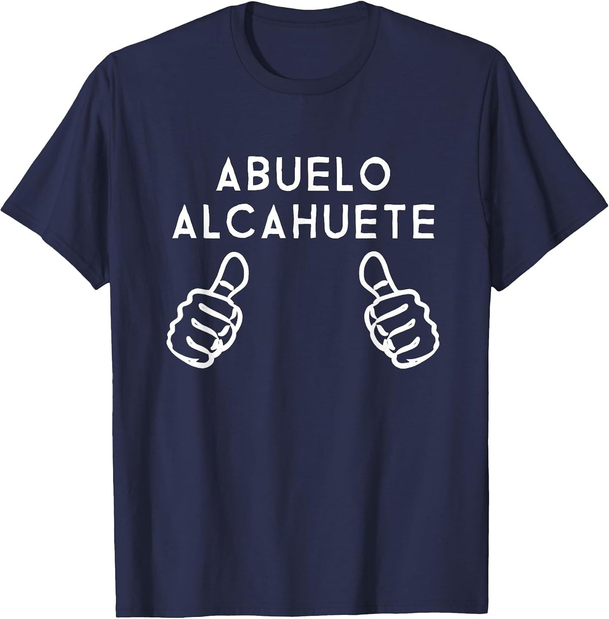 Funny Spanish Grandpa Abuelo Humor Hand Gesture T-Shirt - Navy Blue