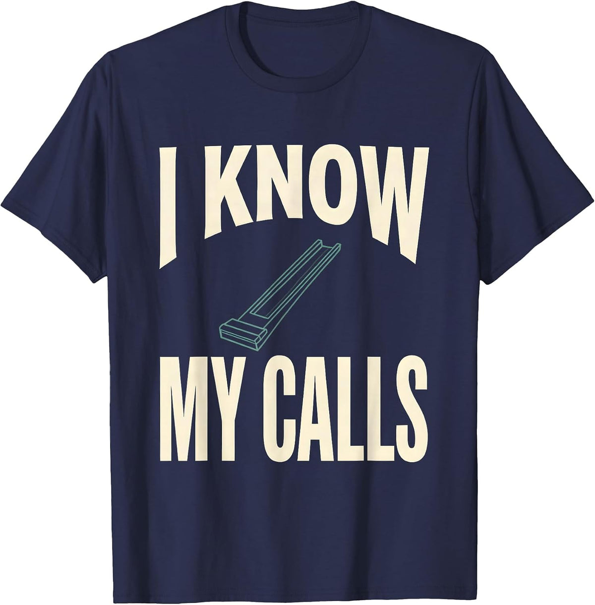 Men's I Know My Calls Funny Ham Radio Operator Hobbyist Gift T-Shirt - Navy Blue