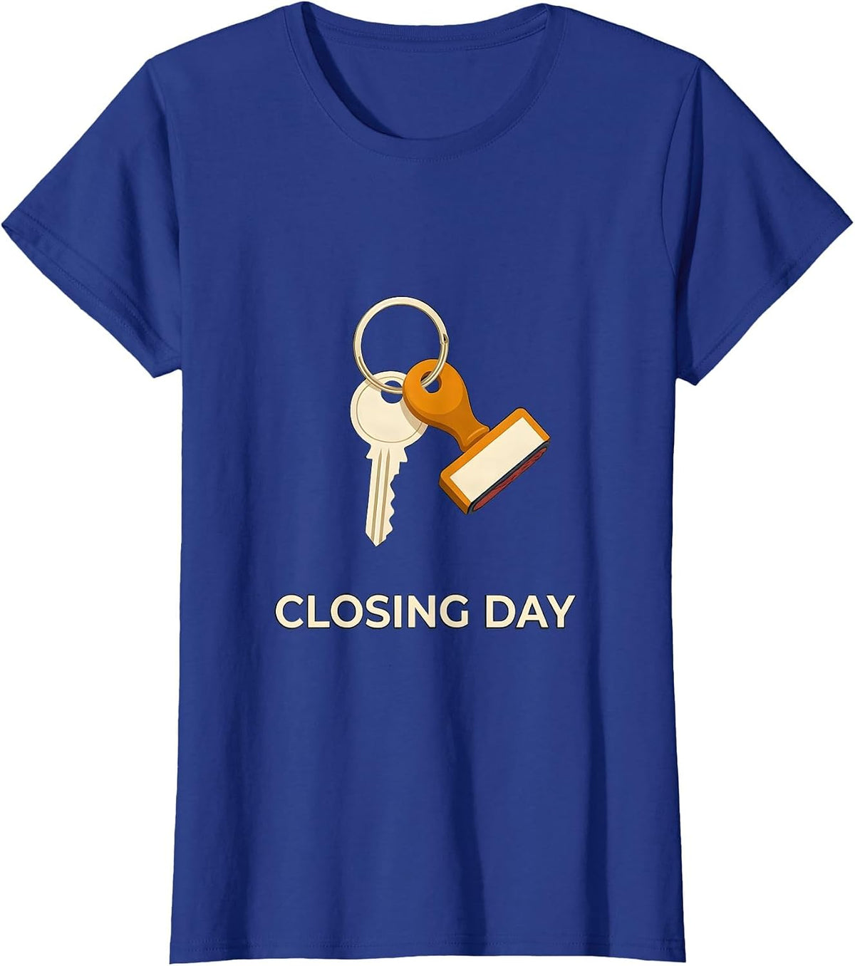 Women's Closing Day Realtor Real Estate Agent Humor Gift T-Shirt - Royal Blue