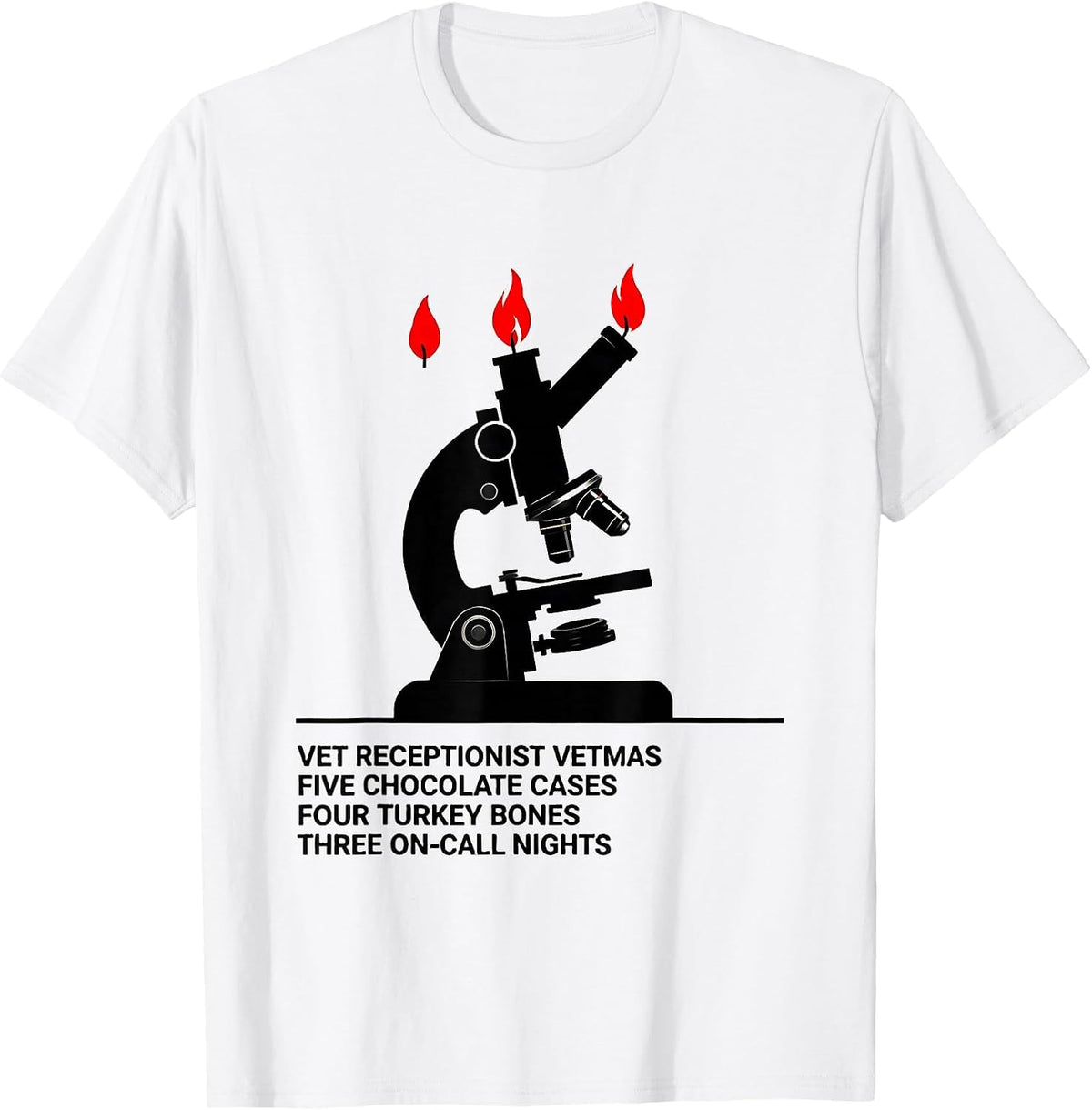 Men's Vetmas Veterinary Clinic Staff Christmas Humor T-Shirt - White