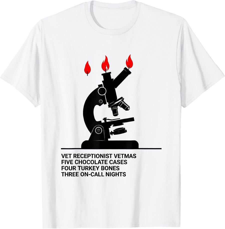 Men's Vetmas Veterinary Clinic Staff Christmas Humor T-Shirt - White