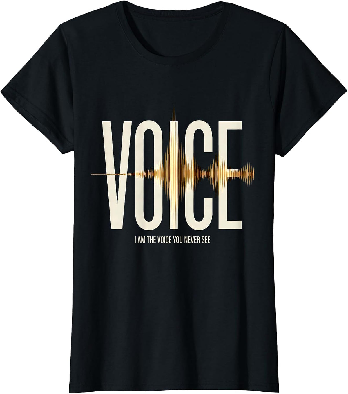 I Am The Voice You Never See Funny EMS Paramedic EMT Gift T-Shirt - Black