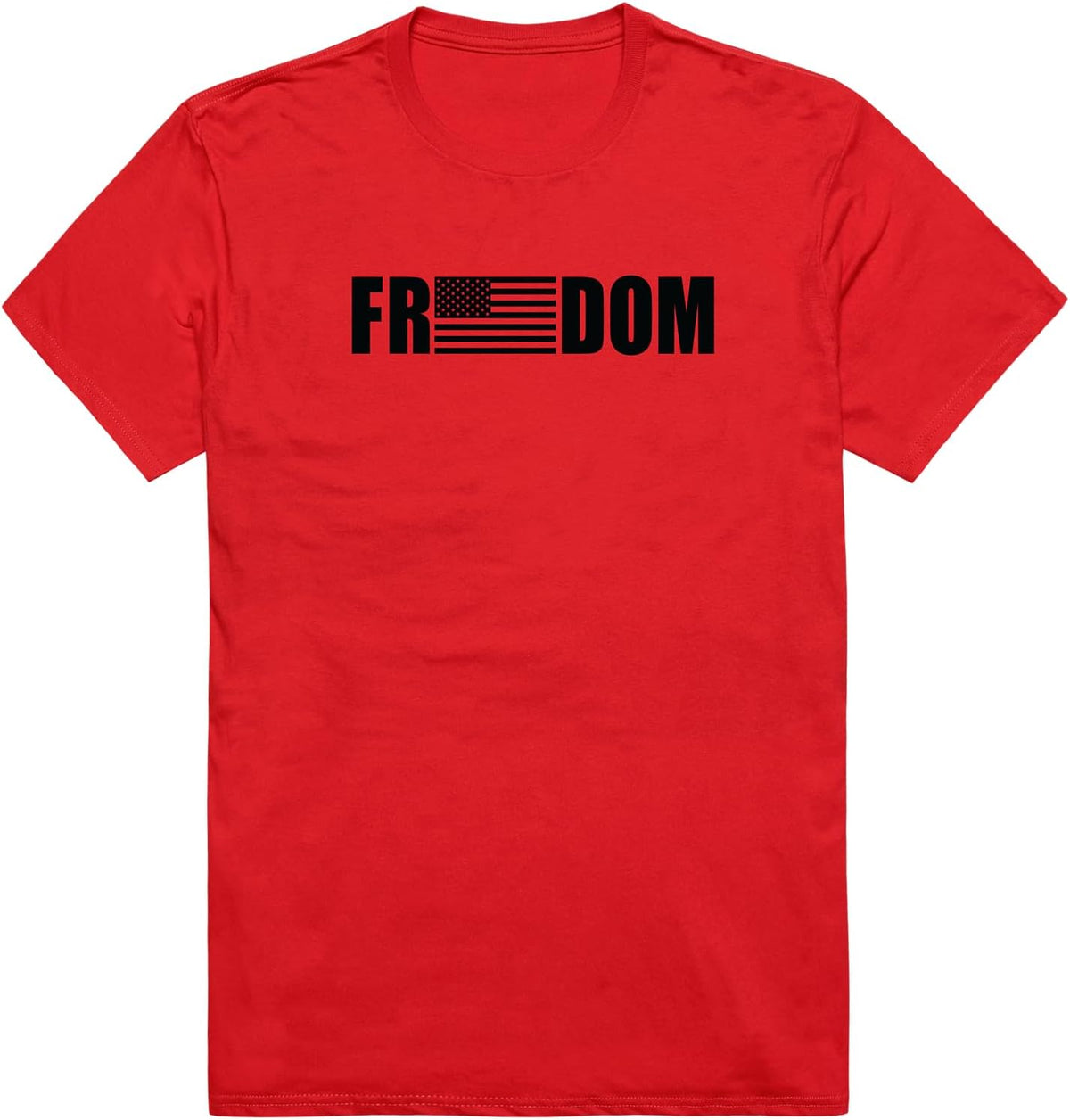 America Basic Tee, Freedom Flag - Red