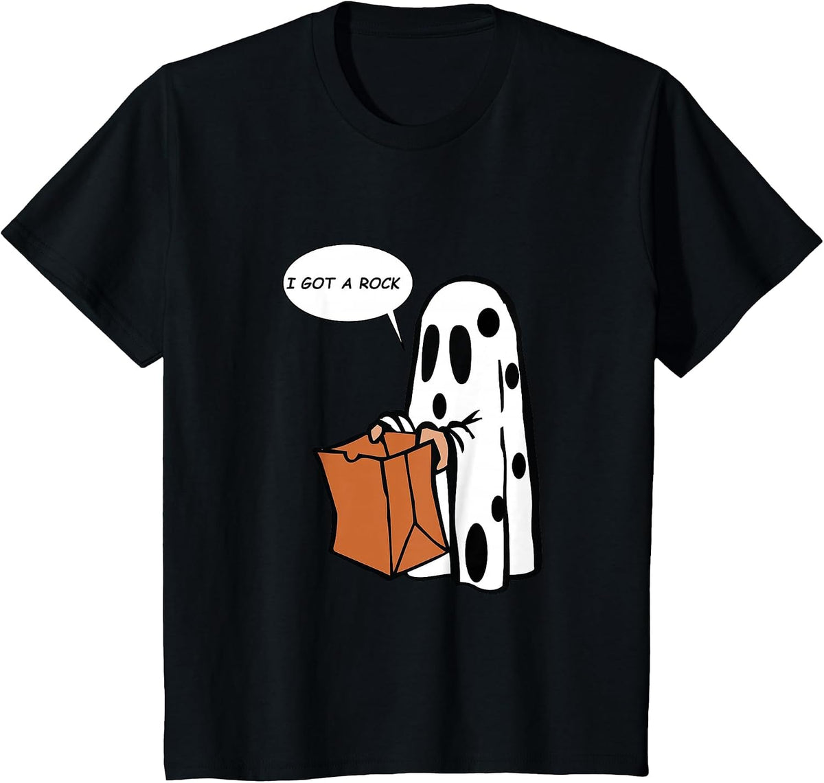 Halloween I Got A Rock Ghost T-Shirt - Black