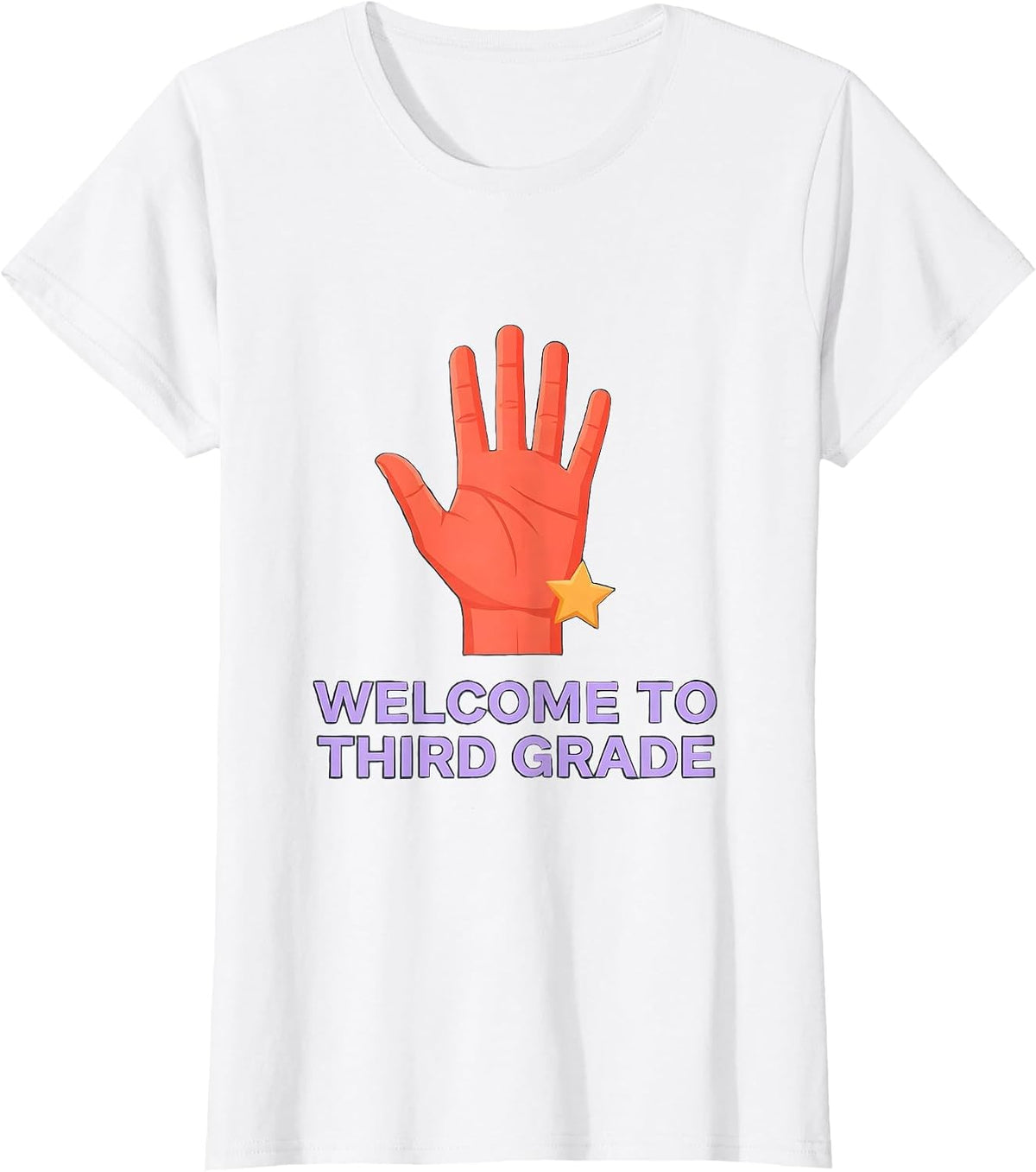 Welcome to Third Grade Playful Girls Back To School First T-Shirt - White