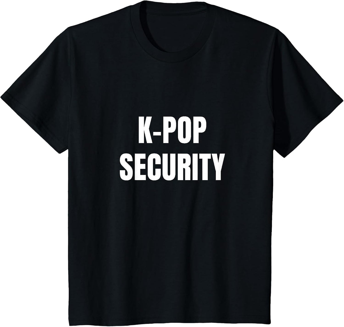 K-Pop Security Mom Dad Funny Halloween Costume T-Shirt - Black