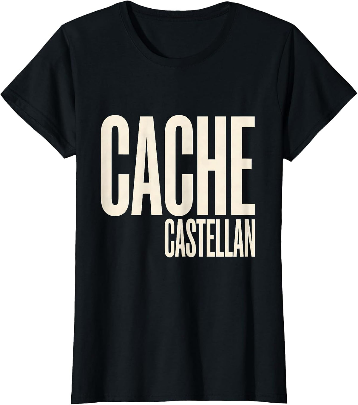 Women's Cache Castellan Funny Nerd Tech Worker Identity Humor T-Shirt - Black