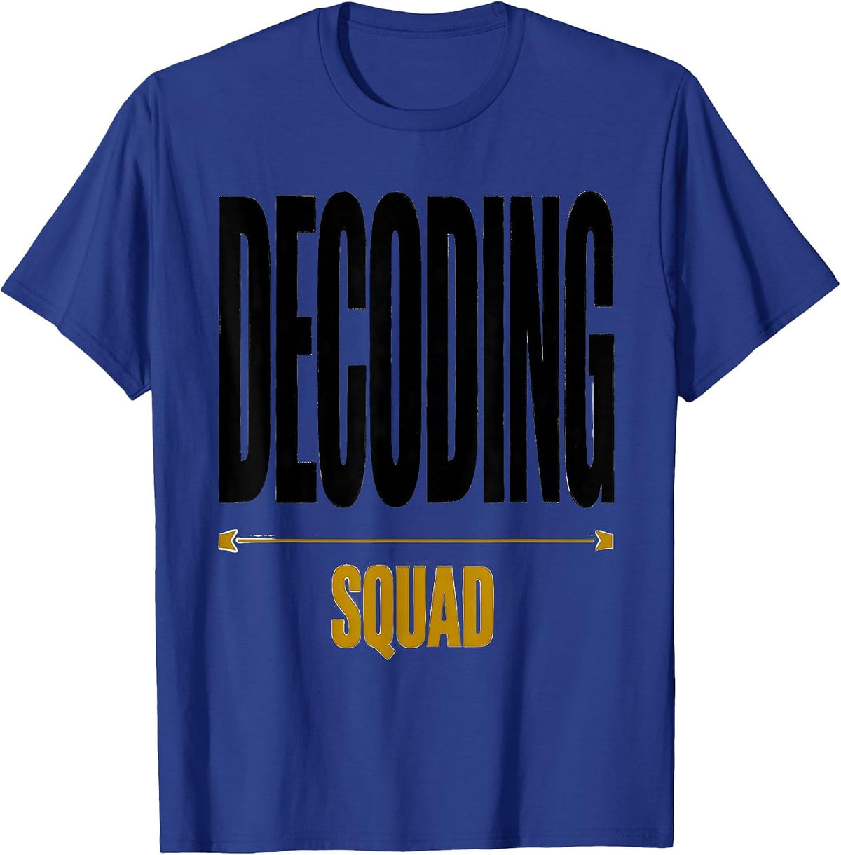 Men's Decoding Squad Structured Literacy Reading Teacher Phonics T-Shirt - Royal Blue