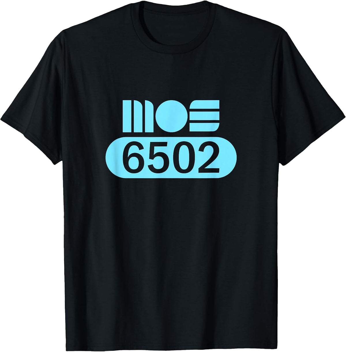 MOS 6502 CPU Retro Programmer Coder Processor Old School T-Shirt - Black