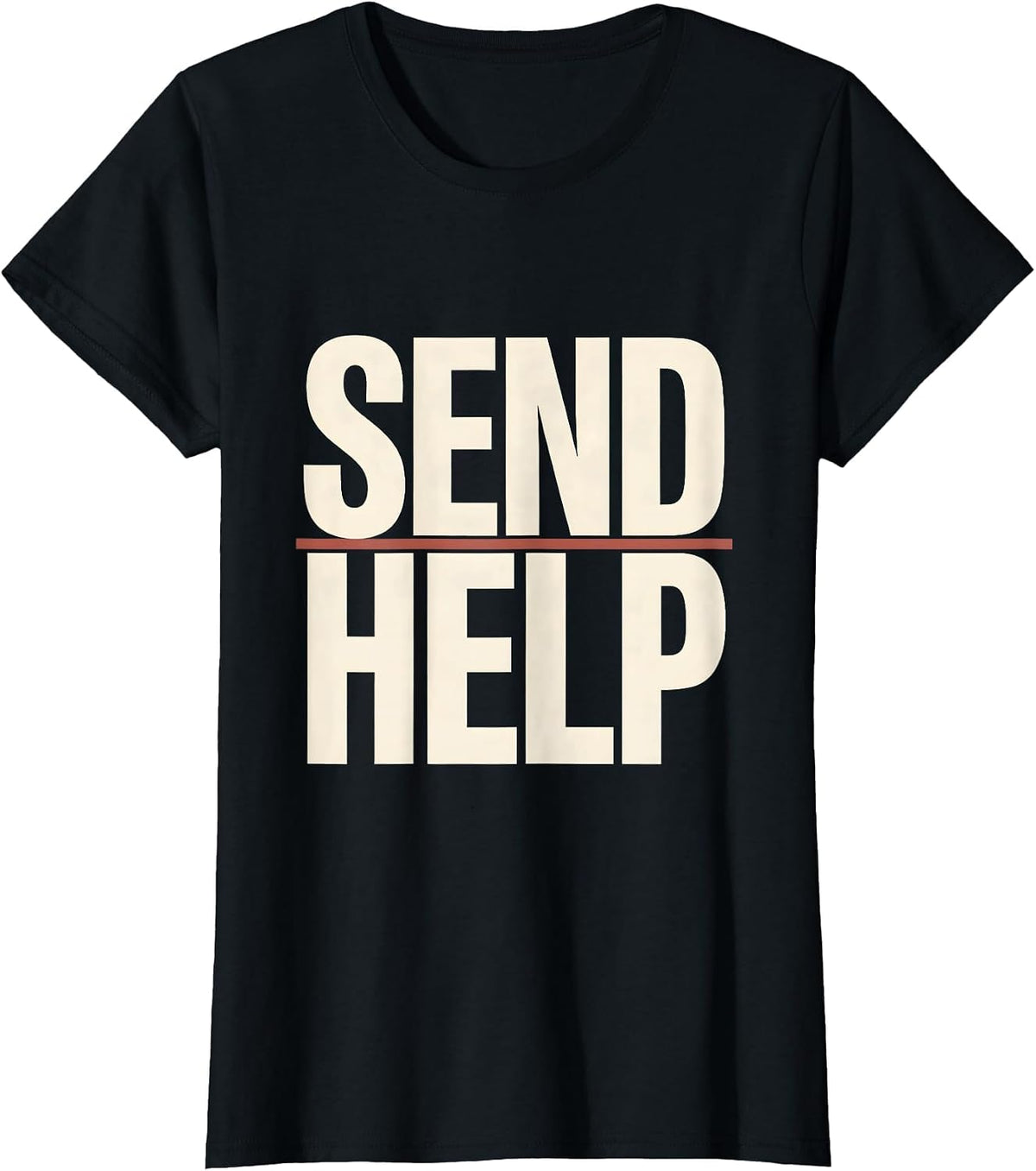 Send Help Funny Rock Climbing Bouldering Gift T-Shirt - Black