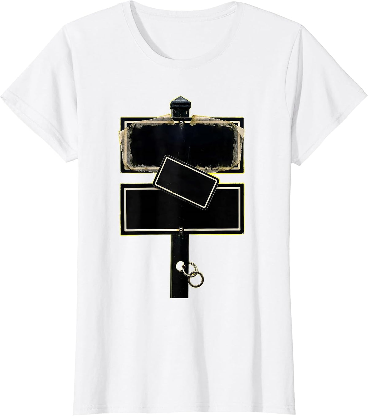 Women's Stencil Yard Sign Realtor Humor Real Estate Agent Gift T-Shirt - White