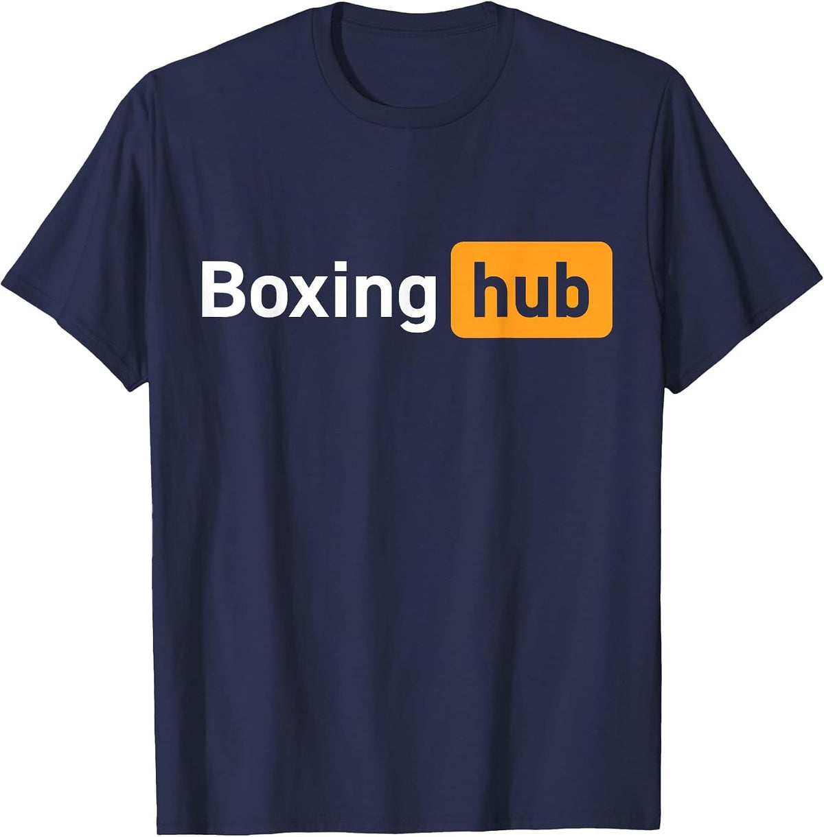 Boxing Hub Funny Cute Adult Novelty Gym Boxing T-Shirt - Navy Blue