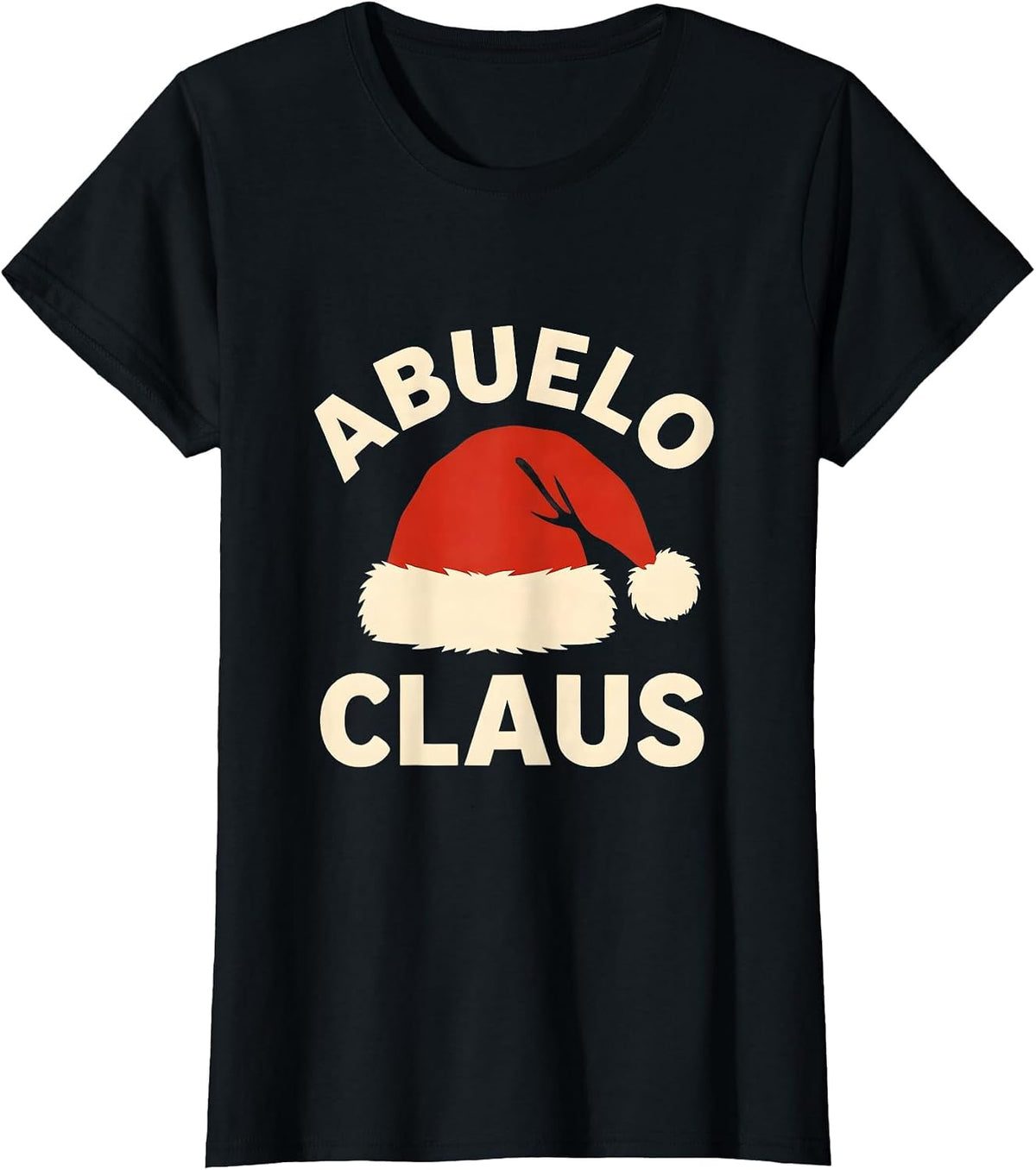 Abuelo Claus Festive Family Matching Christmas Group Photo T-Shirt - Black