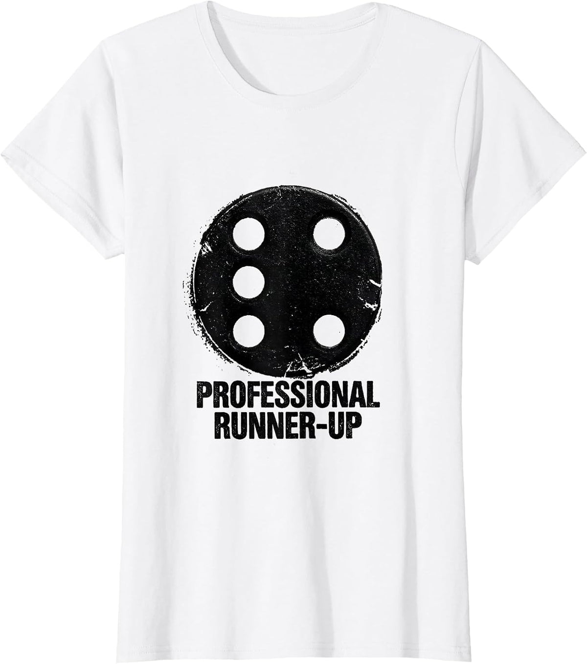 Women's Professional Runner-Up Vintage Rubber Stamp Las Vegas T-Shirt - White