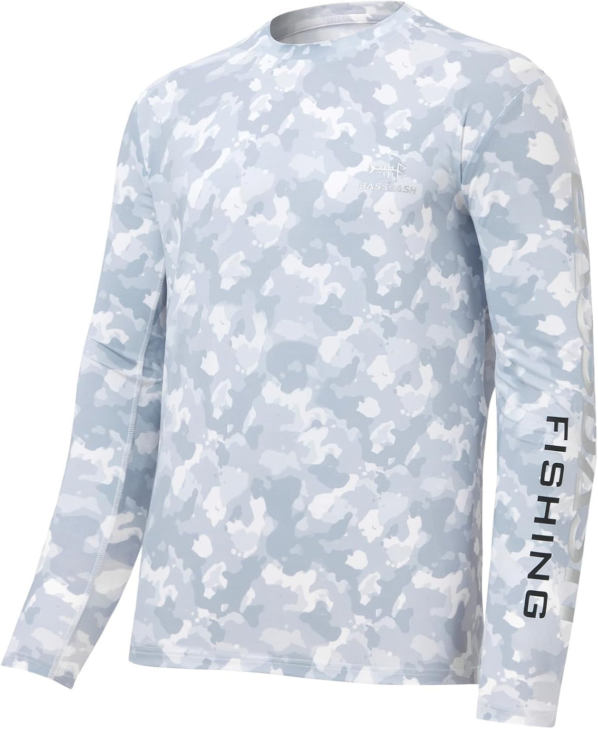 BASSDASH Men’s Camo Fishing Shirts UPF 50+ Long Sleeve Quick Dry Lightweight T-Shirts for Outdoor Hiking Kayaking FS37M -