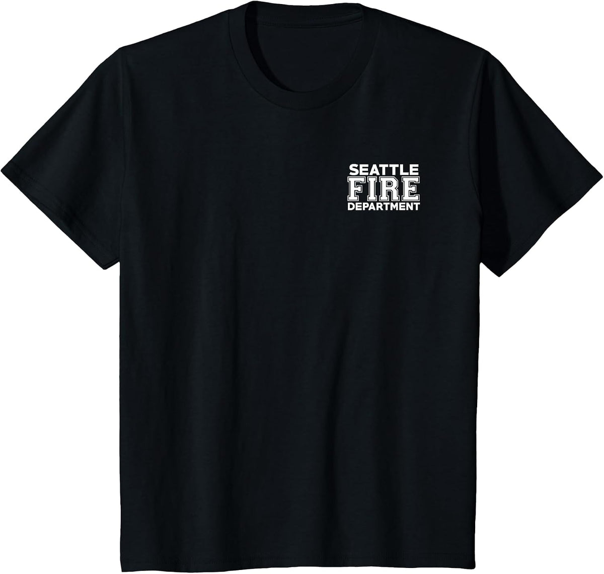 City of Seattle Fire Rescue Washington Firefighter T-Shirt T-Shirt - Black