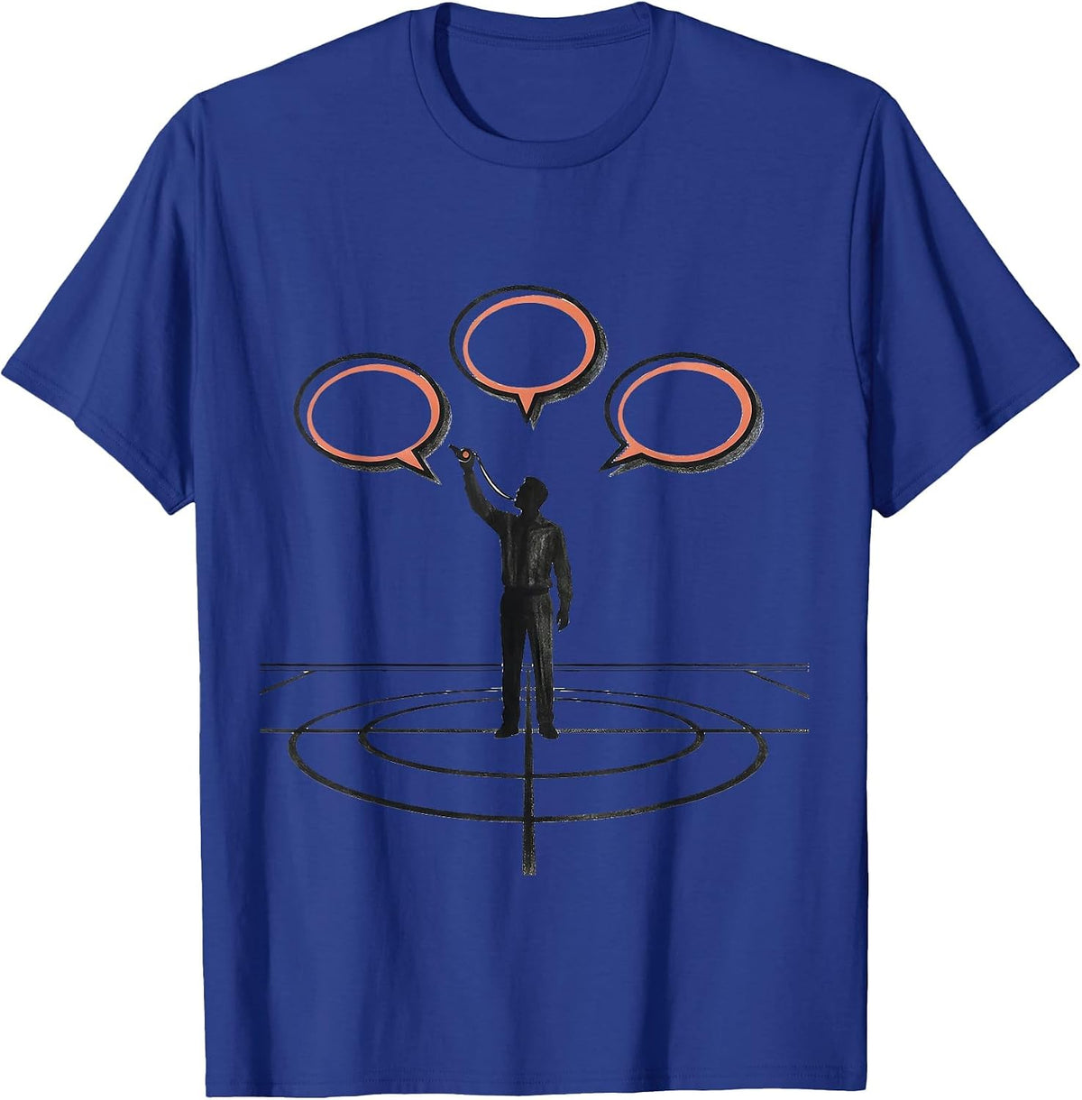 PE Teacher Gym Whistle Back To School Staff T-Shirt - Royal Blue