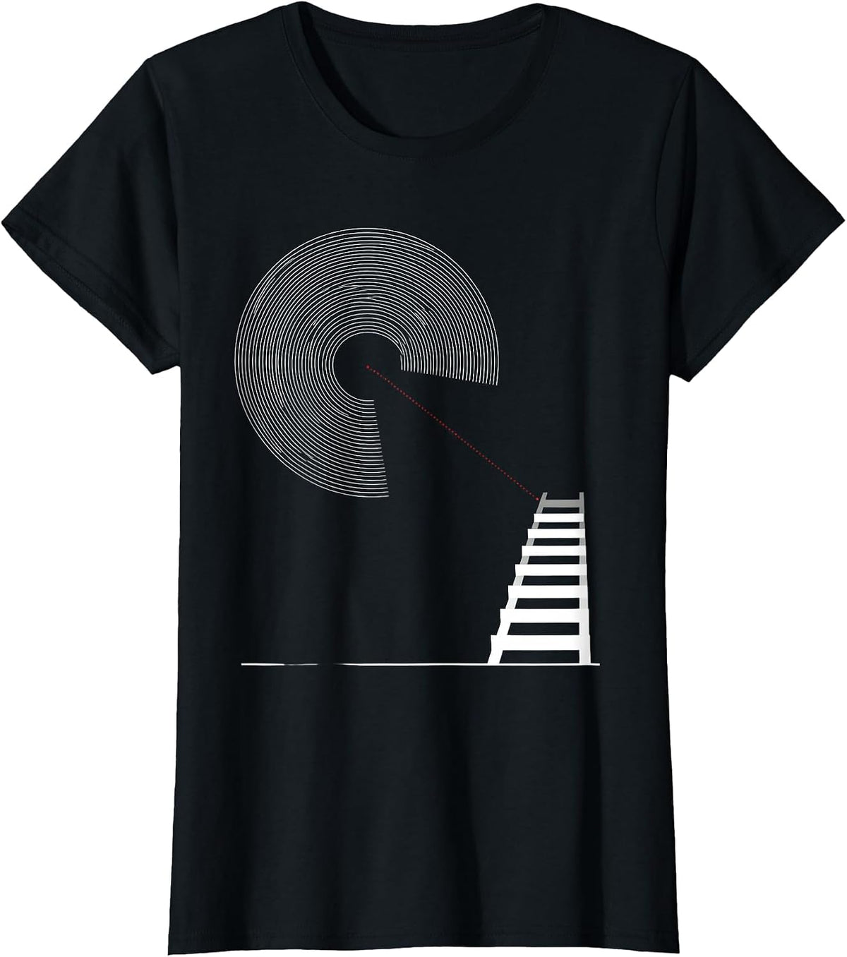 Concentric Arcs Storm Chaser Tornado Meteorologist T-Shirt - Black