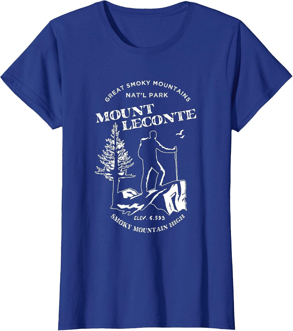 Mt. Leconte Shirt - Great Smoky Mountains T-Shirt - Royal Blue