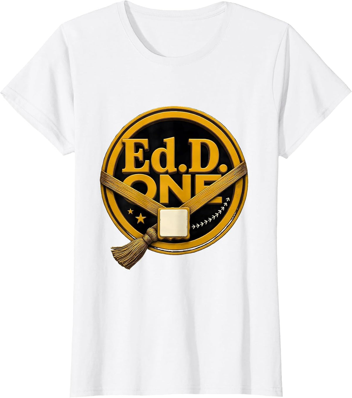 Ed.D.one Vintage Doctoral Degree Graduation Pride T-Shirt - White