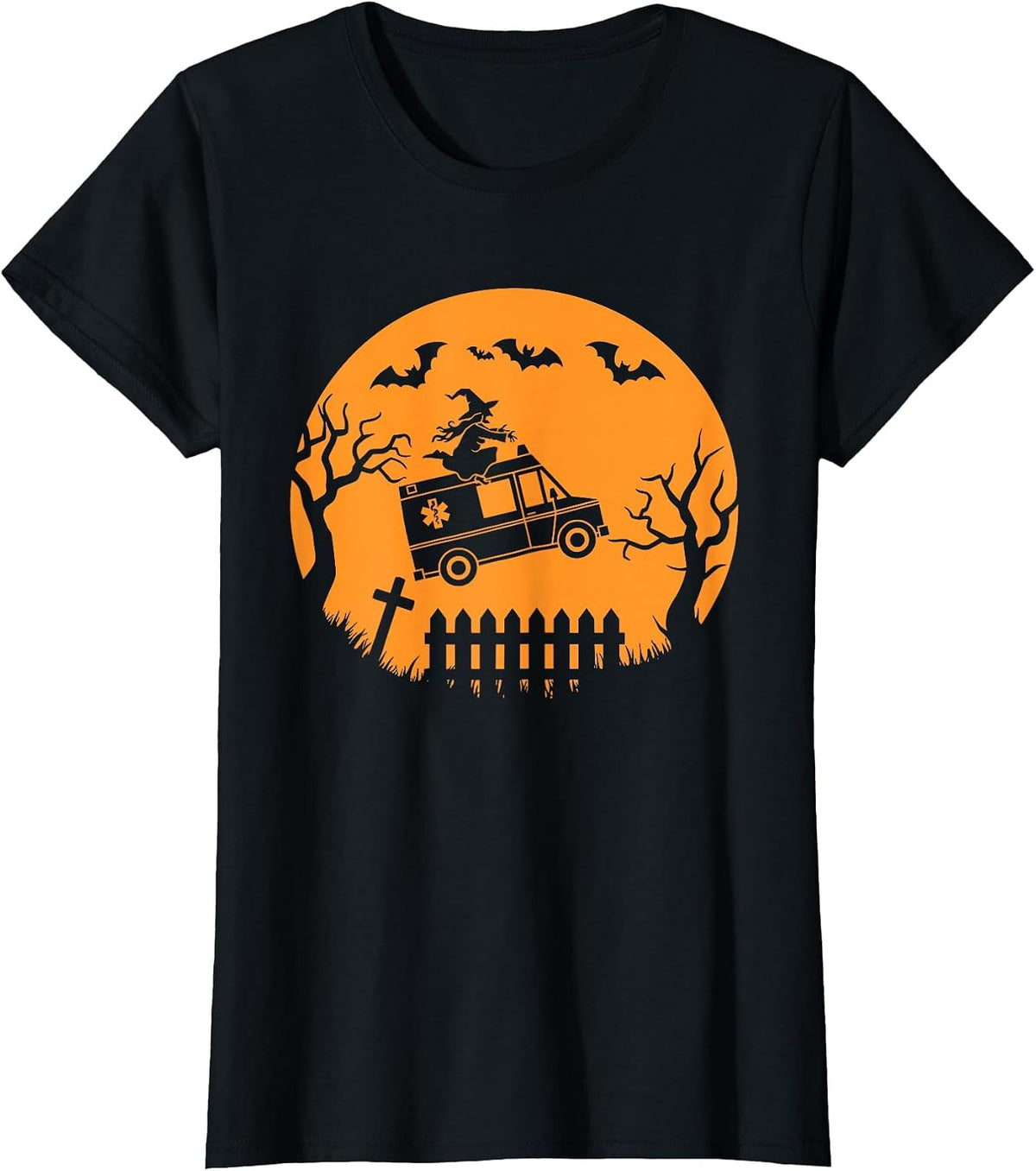 EMT, Paramedic, EMS Halloween T-Shirt - Black