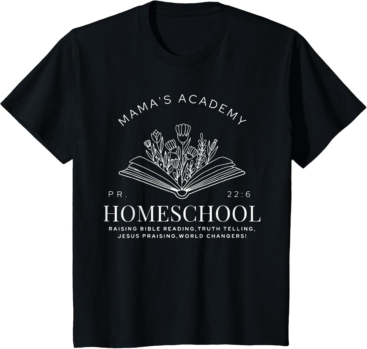 Mama's Academy Homeschool Vintage Homeschool Mama T-Shirt - Black