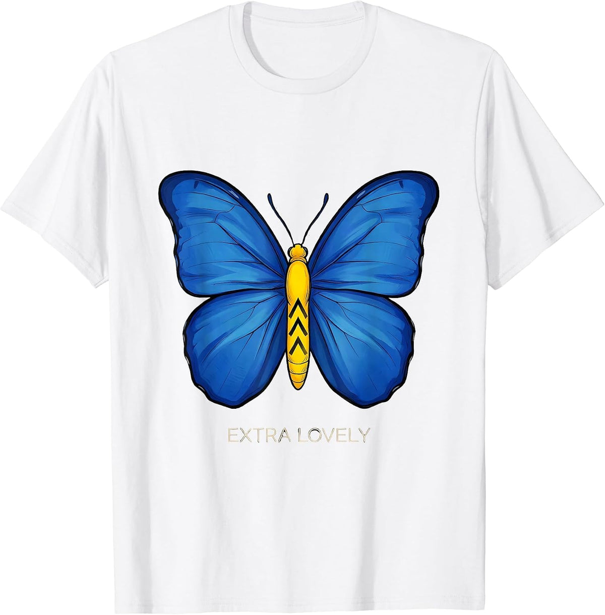 Extra Lovely Heartfelt Down Syndrome Awareness Family T-Shirt - White