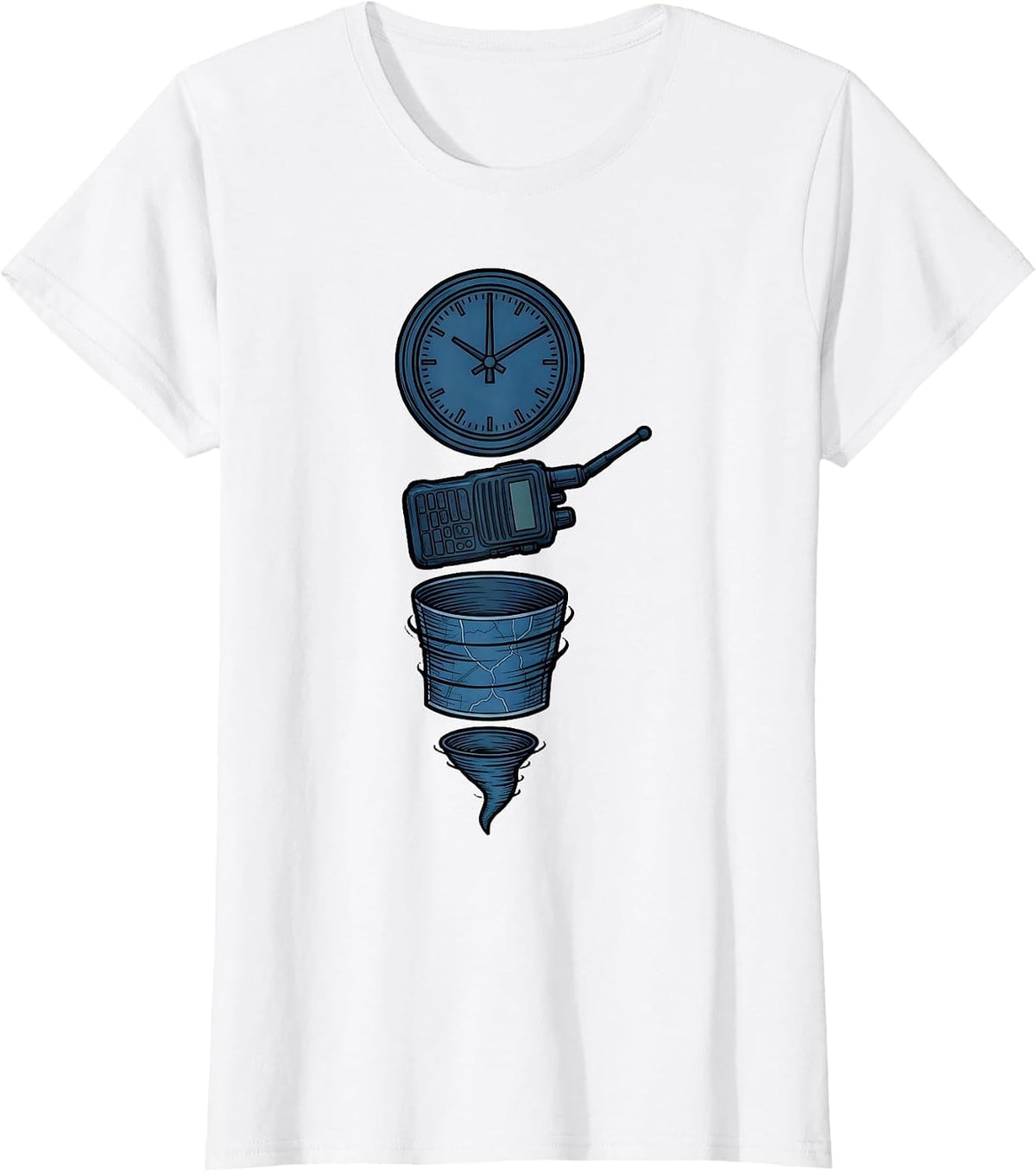 Weather Station Tornado Chaser Storm Enthusiast Humor T-Shirt - White