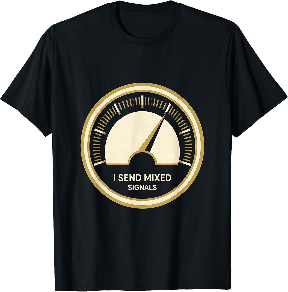 Men's I Send Mixed Signals Funny Ham Radio Operator Humor T-Shirt - Black