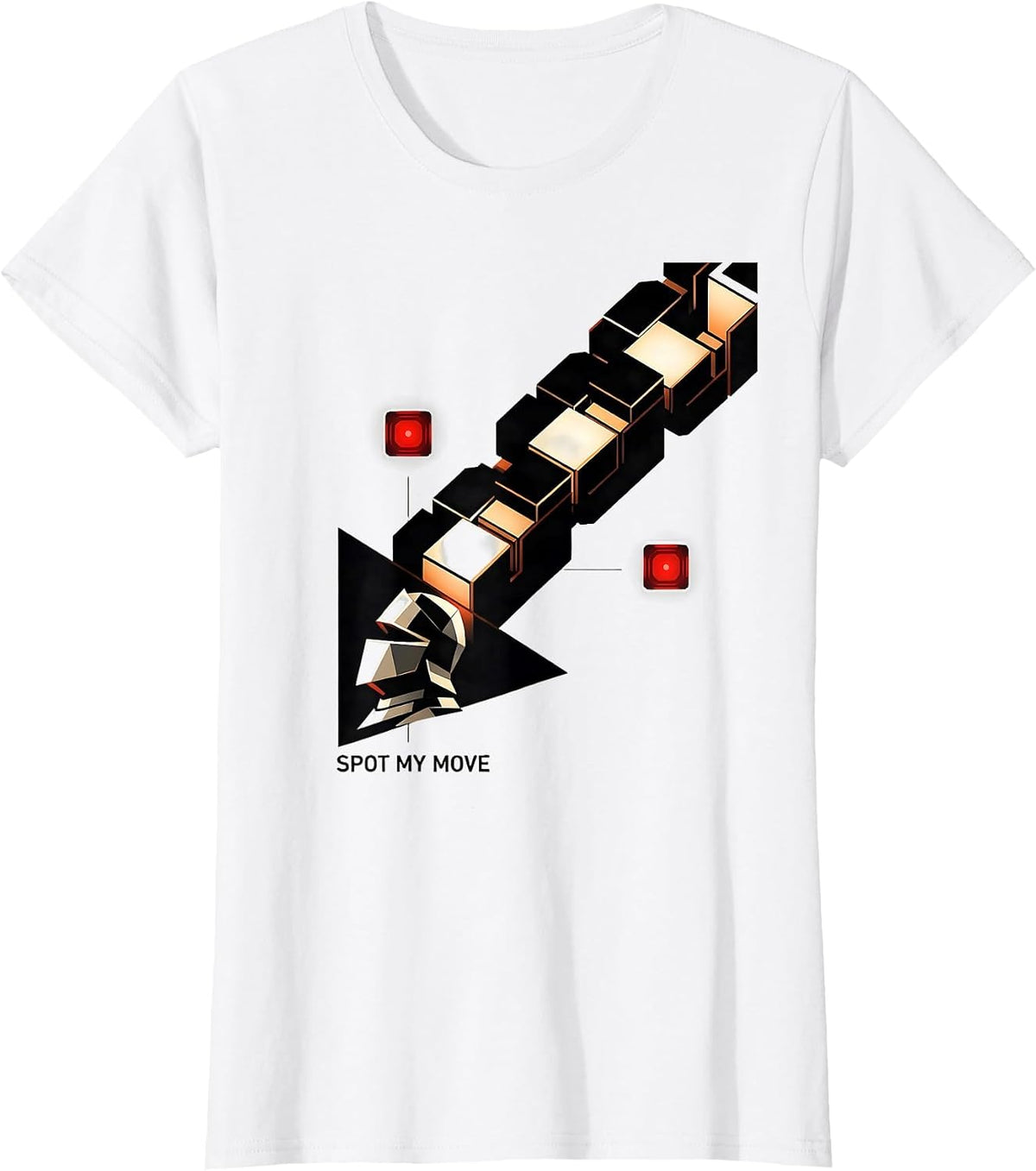 Women's Spot My Move Funny Chess Player Gift Chess Lover Humor T-Shirt - White
