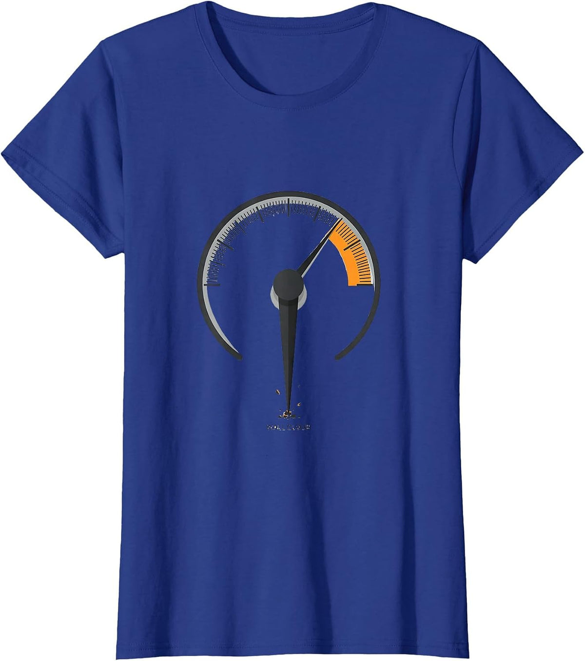 Women's Wall Cloud Editorial Conceptual Storm Chaser Tornado T-Shirt - Royal Blue