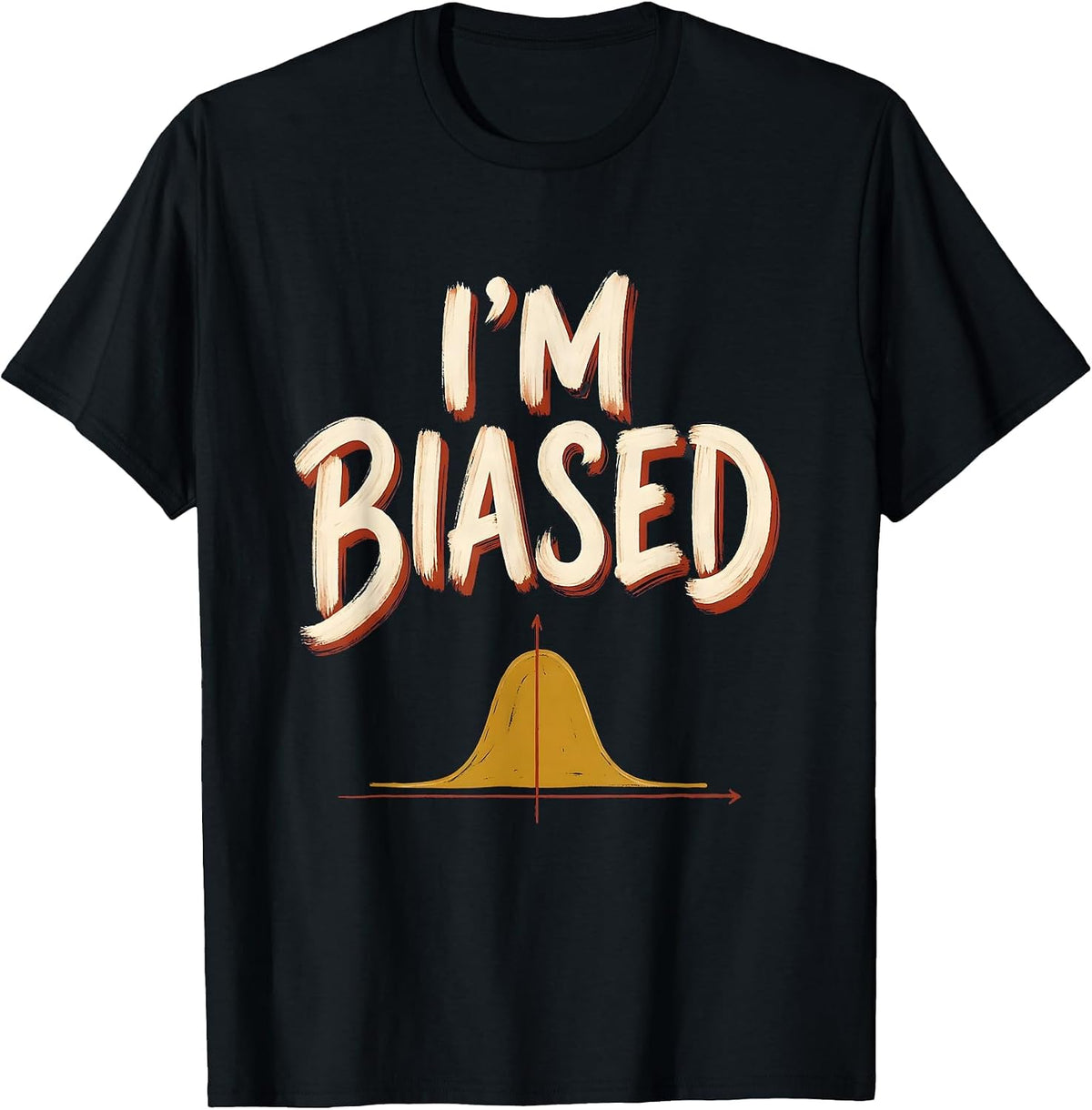 Men's I'm Biased Funny Math Teacher Nerd Pun Humor T-Shirt - Black