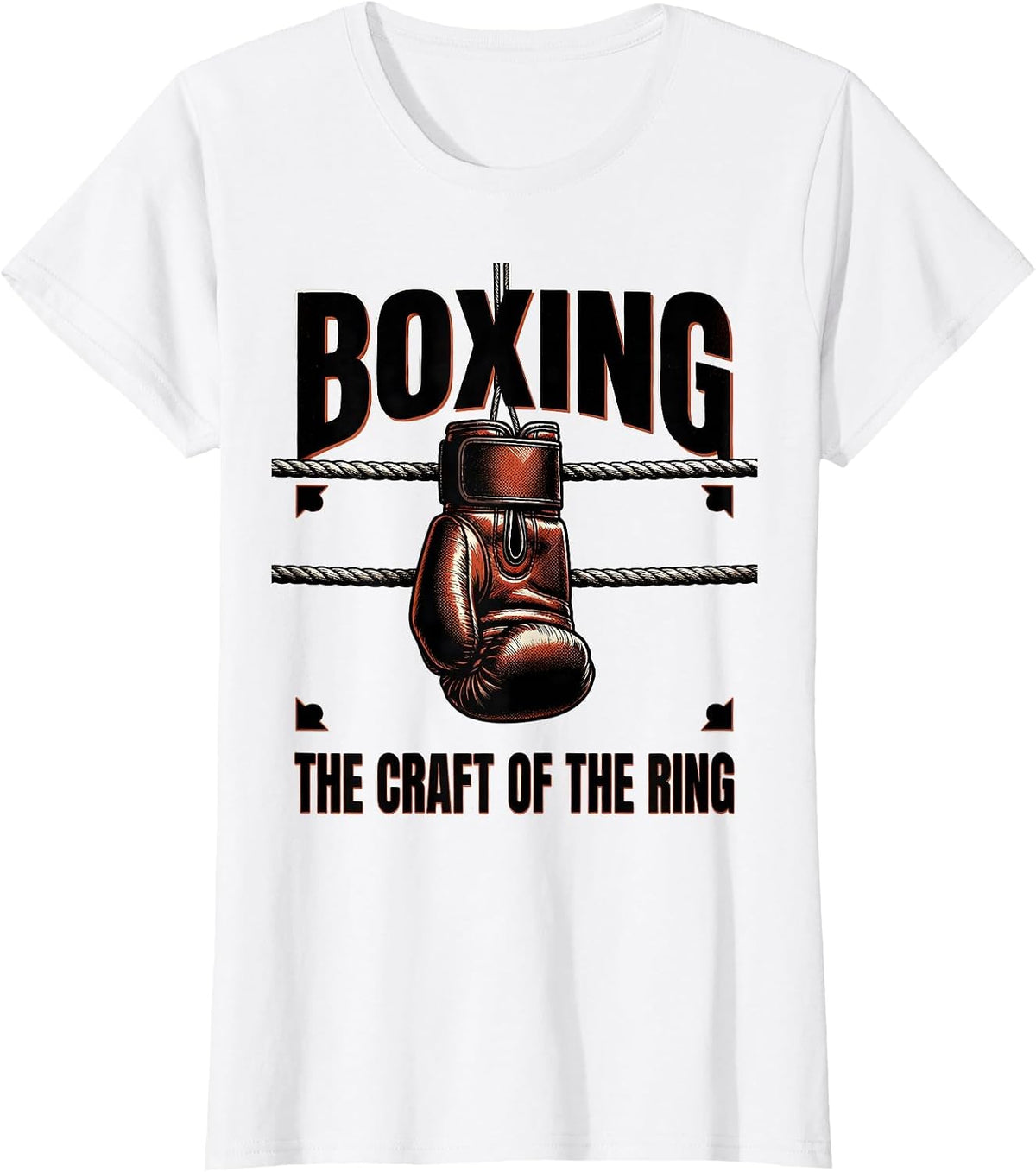 Boxing: The Craft of the Ring Gritty Fight Culture Gym T-Shirt - White