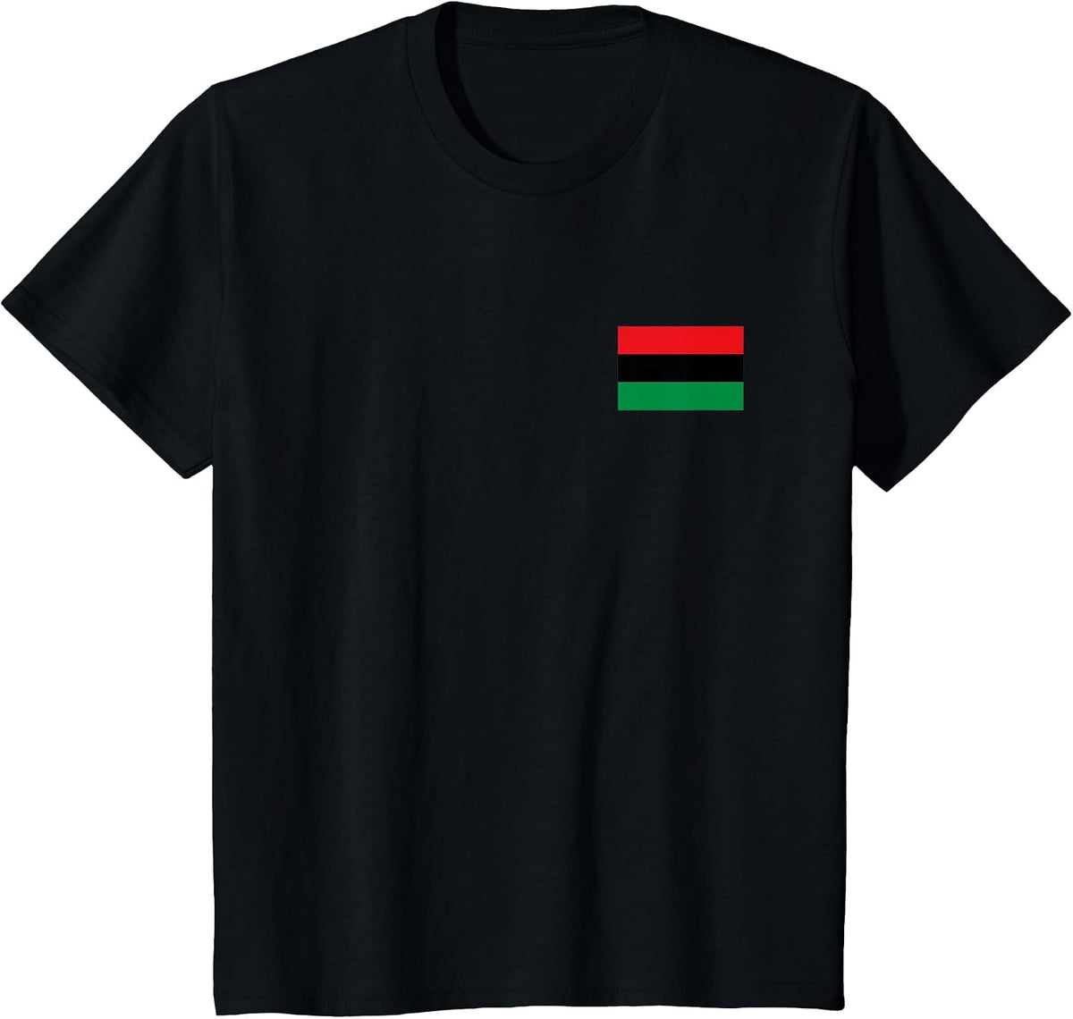 PAN African Flag Black Liberation Banner Black Pride T-Shirt - Black