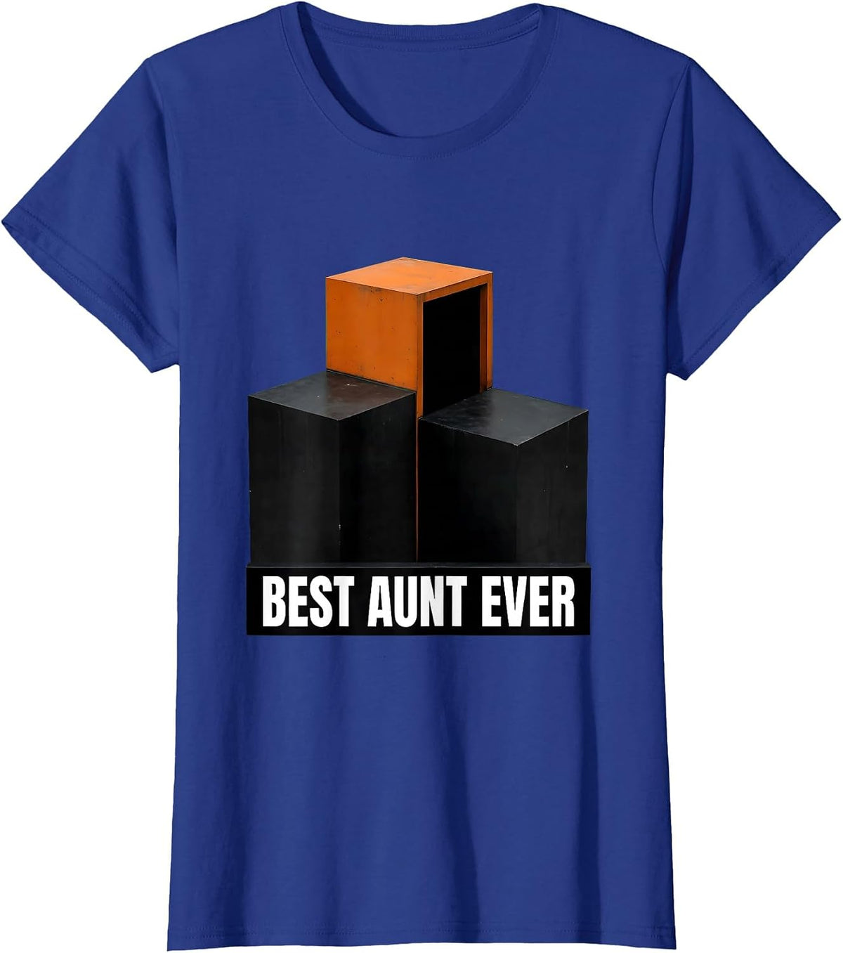 Best Aunt Ever Funny Auntie Humor Mothers Day T-Shirt, Women, Royal Blue, X-Large - As Pictured