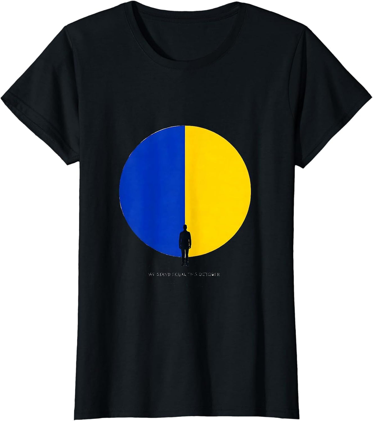 Women's We Stand Equal This October Down Syndrome Awareness Support T-Shirt - Black