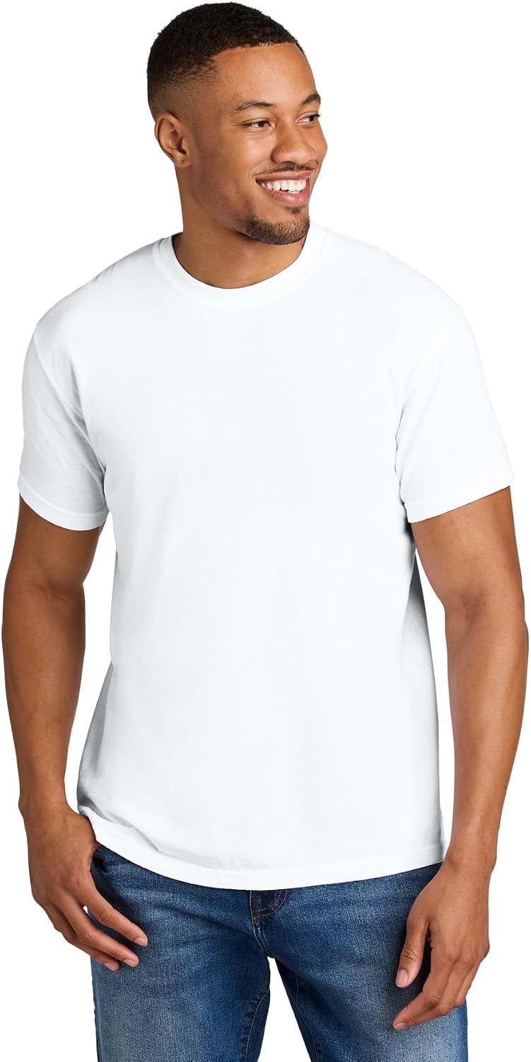 Comfort Colors Unisex Heavyweight Short Sleeve Blank Tee T-Shirt Fits Adults, Men, or Women - White
