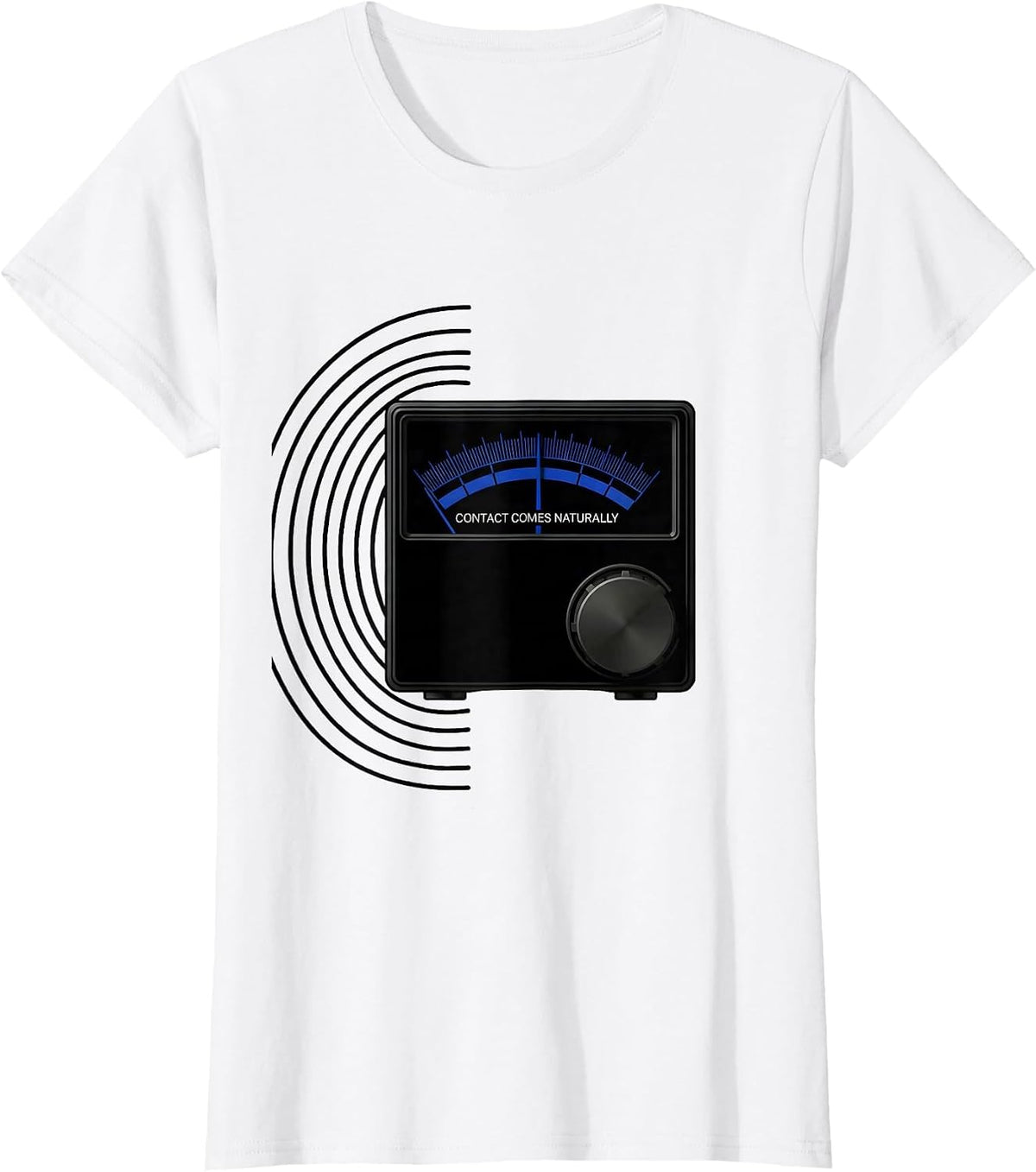 Women's Contact Comes Naturally Swiss International Ham Radio T-Shirt - White