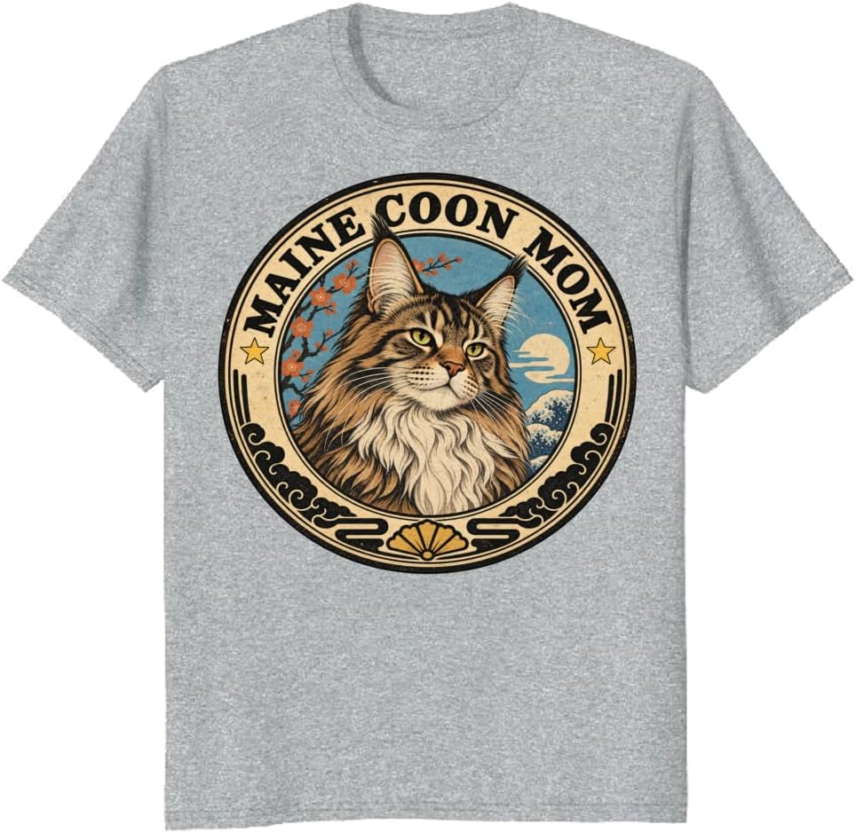 Bengal Cat Mom T-Shirt Rainbow Splatter Camp Patch Graphic Tee - S3