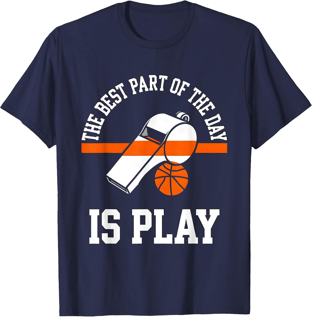 Men's The Best Part Of The Day Is Play Funny PE Teacher Sports T-Shirt - Navy Blue