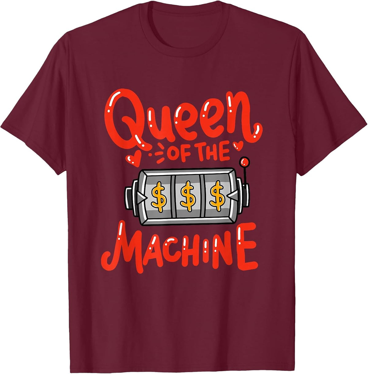 Womens Funny Casino Shirts, Funny Gambling Shirts T-Shirt - Burgundy