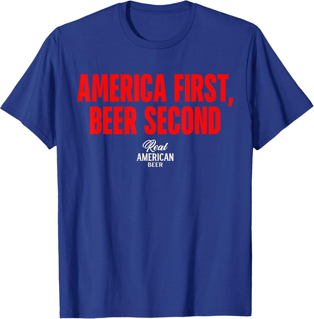 America Saying T-Shirt - Royal Blue