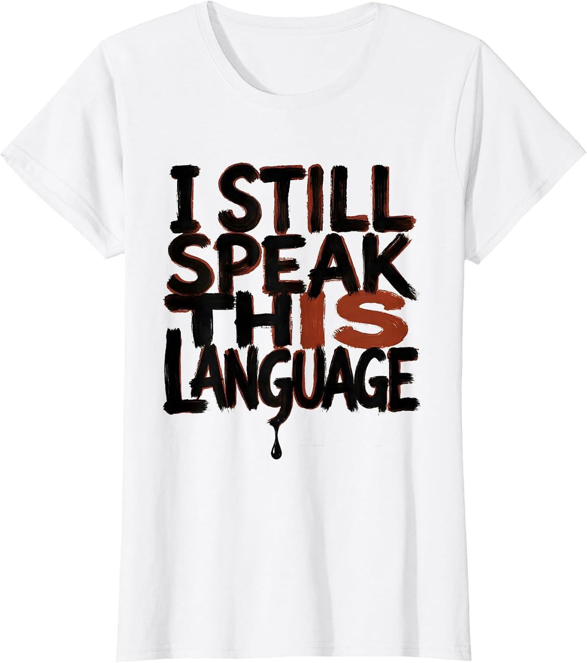 Women's I Still Speak This Language Urban Nostalgic Hip Hop Rap T-Shirt - White